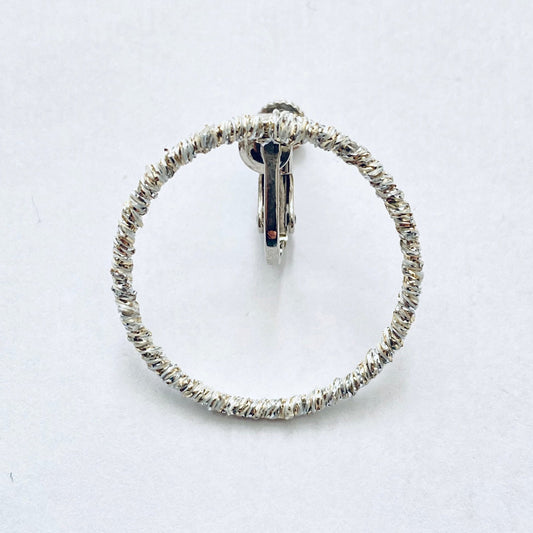 Glitter Round (Large) Silver