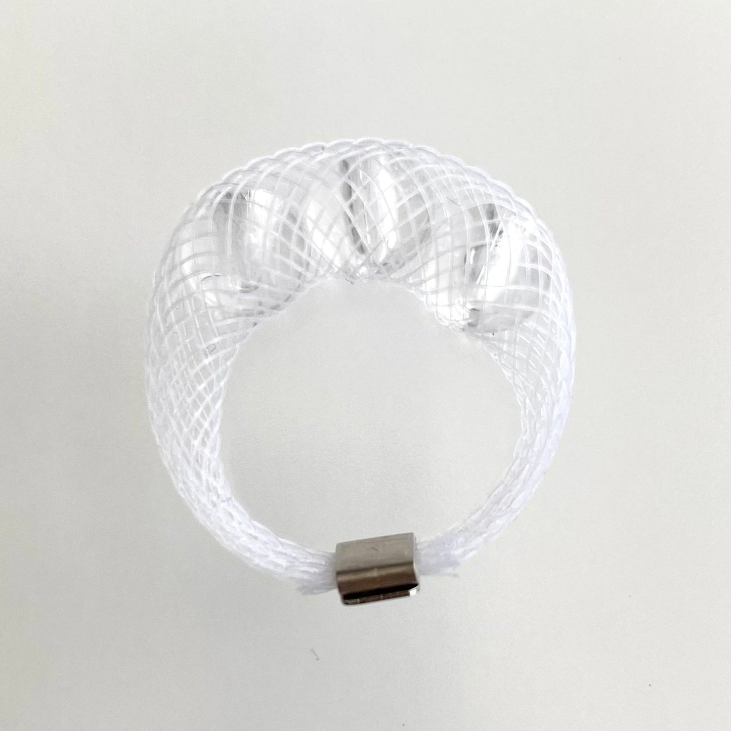 チューブボール8mm3リング ホワイトクリア