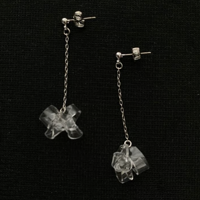 クリアカットミニスウィング クリア nezu イヤリング ピアス アクセサリー クリアカットミニスウィング クリア nezu イヤリング ピアス アクセサリー