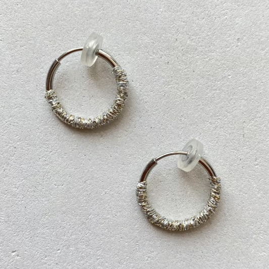 Glitter Hoop Silver