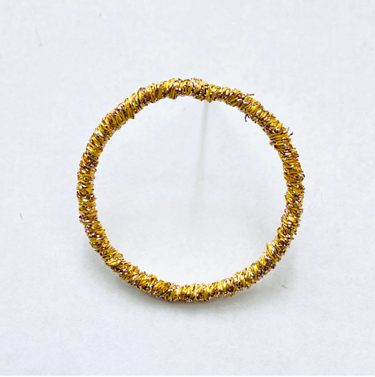 Glitter Round (Large) Gold
