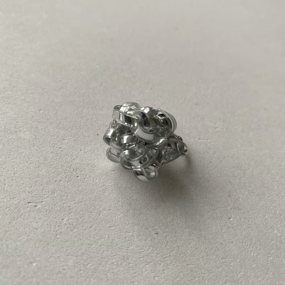 Shiny Curling (Large) Silver
