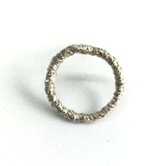 ラメラウンド(小)シルバー