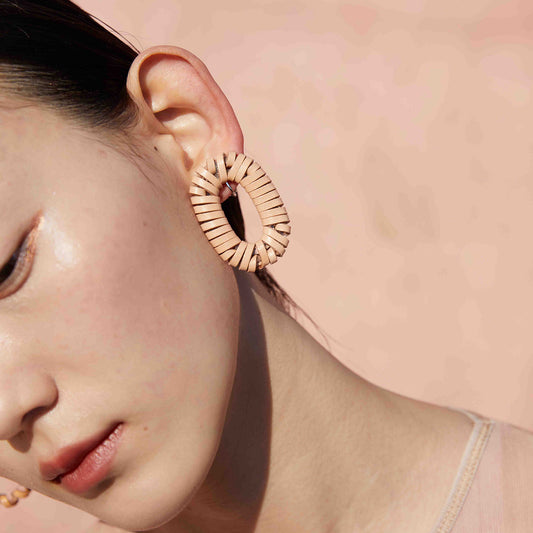 Leather Weave Oval Nume