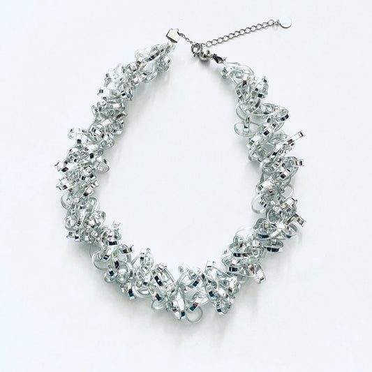 シャイニートルネードネックレス ＃シルバー