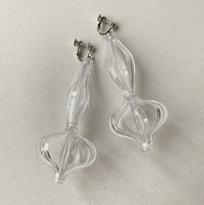 クリアカットシャンデリア(大) nezu イヤリング ピアス アクセサリー クリアカットシャンデリア(大) nezu イヤリング ピアス アクセサリー