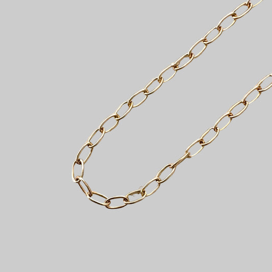 K10スキンチェーンリング オーバルゴールド